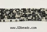 CBW170 15.5 inches 4mm round black & white jasper gemstone beads wholesale