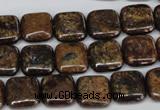 CBZ226 15.5 inches 12*12mm square bronzite gemstone beads