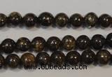 CBZ252 15.5 inches 3mm round bronzite gemstone beads wholesale