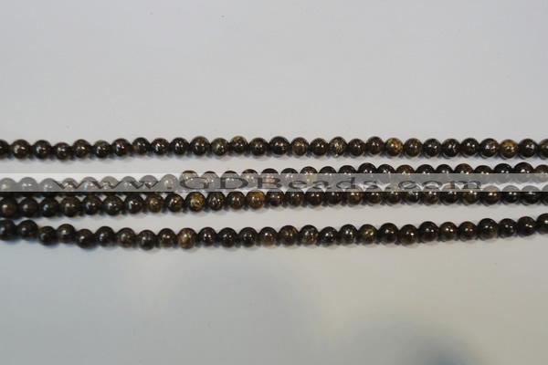 CBZ252 15.5 inches 3mm round bronzite gemstone beads wholesale