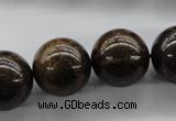 CBZ301 15.5 inches 18mm round bronzite gemstone beads wholesale