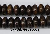 CBZ402 15.5 inches 6*12mm rondelle bronzite gemstone beads