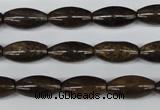 CBZ405 15.5 inches 8*16mm rice bronzite gemstone beads