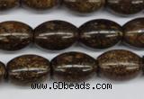 CBZ409 15.5 inches 13*18mm rice bronzite gemstone beads