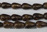 CBZ411 15.5 inches 8*12mm teardrop bronzite gemstone beads