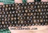 CBZ619 15.5 inches 6mm round bronzite beads wholesale