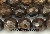 CBZ630 15 inches 6mm faceted round bronzite beads wholesale