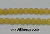 CCA03 15.5 inches 6mm round yellow calcite gemstone beads wholesale