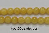 CCA04 15.5 inches 8mm round yellow calcite gemstone beads wholesale