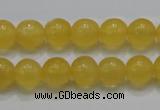 CCA05 15.5 inches 10mm round yellow calcite gemstone beads wholesale