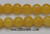 CCA06 15.5 inches 12mm round yellow calcite gemstone beads wholesale