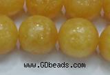 CCA08 15.5 inches 20mm round yellow calcite gemstone beads wholesale