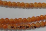 CCA301 15.5 inches 6mm round orange calcite gemstone beads wholesale