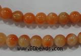 CCA302 15.5 inches 8mm round orange calcite gemstone beads wholesale