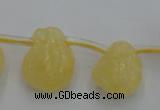 CCA33 Top-drilled 12*16mm nuggets calcite gemstone beads wholesale