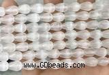 CCA377 15.5 inches 7*10mm teardrop white calcite gemstone beads