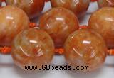 CCA457 15.5 inches 18mm round orange calcite gemstone beads