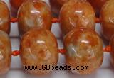 CCA461 15.5 inches 15*20mm rondelle orange calcite gemstone beads