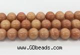 CCA519 15.5 inches 16mm round peach calcite gemstone beads wholesale