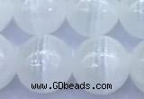 CCA531 15 inches 10mm round white calcite beads