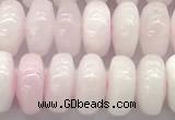 CCA536 15 inches 6*10mm rondelle pink calcite beads