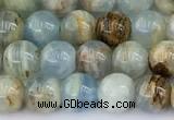 CCA545 15 inches 6.5mm - 7mm round blue calcite beads