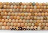 CCA551 15.5 inches 6mm round peach calcite gemstone beads