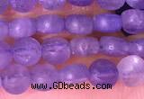 CCB1044 15 inches 4mm faceted coin tanzanite beads