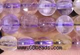 CCB1053 15 inches 4mm faceted coin ametrine beads