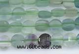 CCB1136 15 inches 4mm faceted coin fluorite beads