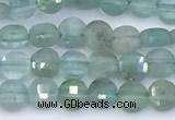 CCB1151 15 inches 4mm faceted coin apatite beads