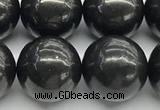 CCB1181 15 inches 16mm round shungite gemstone beads