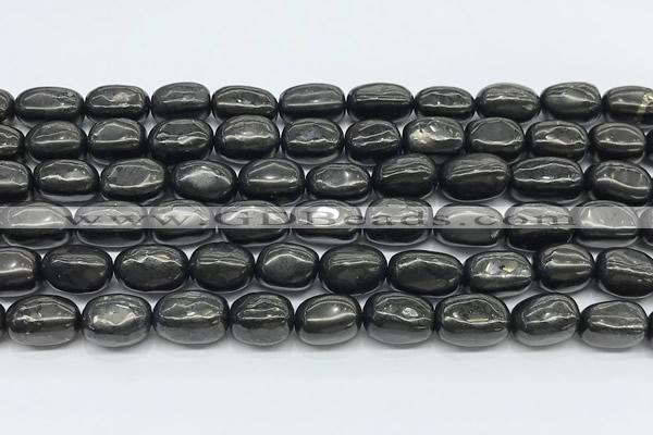 CCB1192 15 inches 8*12mm nuggets shungite gemstone beads