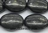 CCB1202 15 inches 13*18mm oval shungite gemstone beads