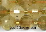 CCB1289 15 inches 9mm - 10mm faceted citrine gemstone beads