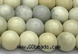 CCB1296 15 inches 8mm round ivory jasper beads