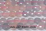 CCB1370 15 inches 4mm faceted coin morganite beads