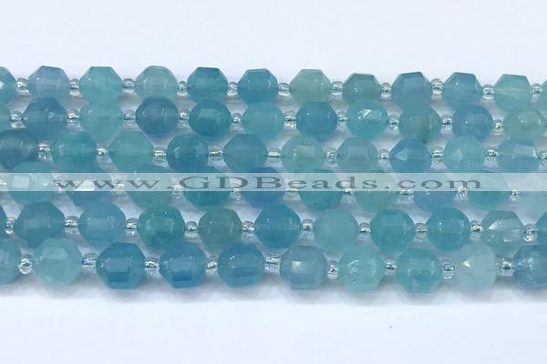 CCB1432 15 inches 7mm - 8mm faceted jade beads