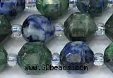 CCB1441 15 inches 7mm - 8mm faceted chrysocolla beads