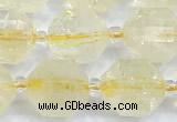 CCB1528 15 inches 9mm - 10mm faceted citrine gemstone beads