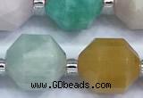 CCB1532 15 inches 11mm - 12mm faceted mixed gemstone beads