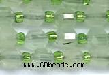 CCB1574 15 inches 5mm - 6mm faceted prehnite gemstone beads