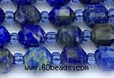 CCB1592 15 inches 5mm - 6mm faceted lapis lazuli beads