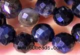 CCB1658 15 inches 6mm faceted teardrop blue tiger eye beads