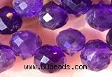 CCB1663 15 inches 6mm faceted teardrop amethyst beads