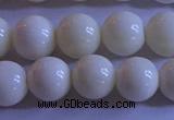 CCB303 15.5 inches 9mm round white coral beads wholesale