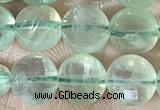 CCB608 15.5 inches 6mm faceted coin prehnite gemstone beads