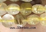 CCB611 15.5 inches 6mm faceted coin citrine gemstone beads