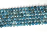 CCB763 15.5 inches 8mm faceted coin apatite beads