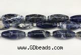 CCB780 15.5 inches 15*38mm - 16*40mm rice sodalite  beads